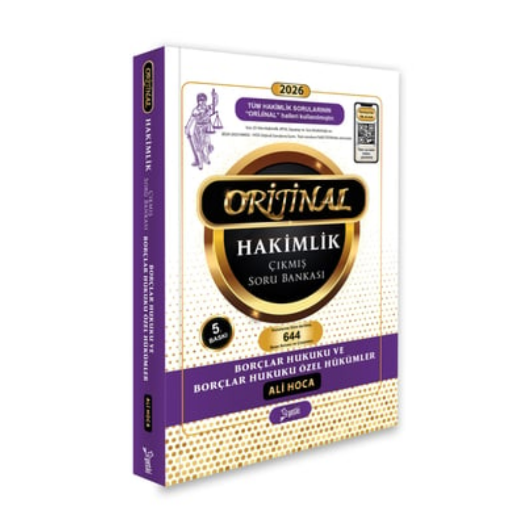 2026 Orijinal Borçlar Hukuku Hakimlik Çıkmış Soru Bankası Yetki Yayınları