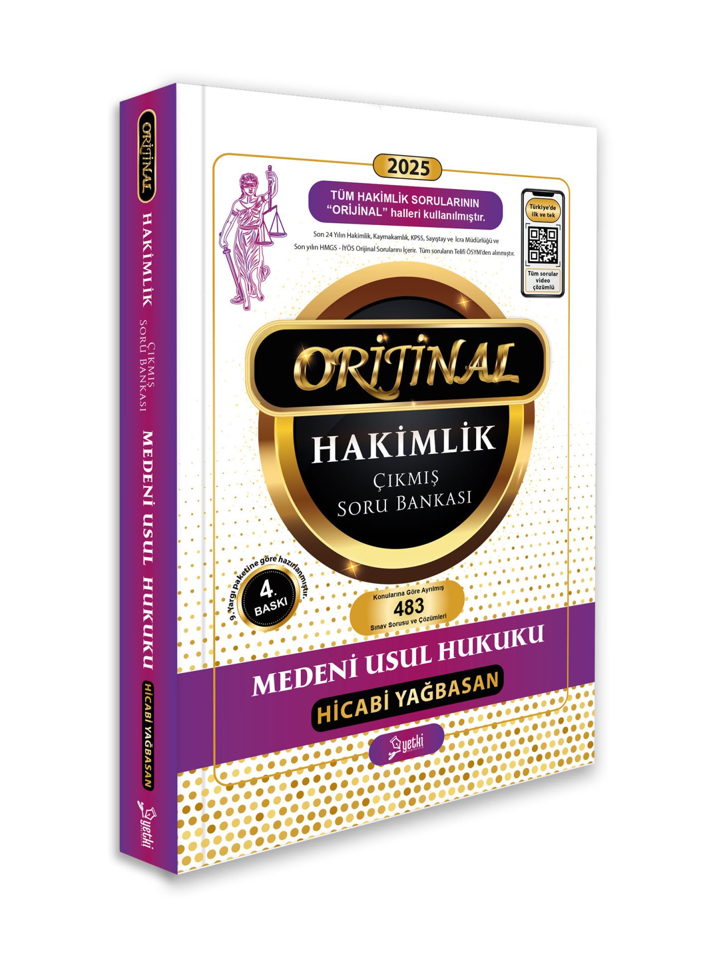 2025 Orijinal Medeni Usul Hukuku Hakimlik Çıkmış Soru Bankası  Yetki Yayınları