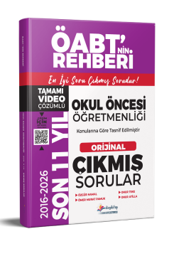 Dizgi Kitap 2027 MEB-AGS ÖABT Okul Öncesi Öğretmenliği Son 11 Yıl Orijinal Video Çözümlü Çıkmış Sorular 5. Baskı - Onur Teke Özgür Hamal