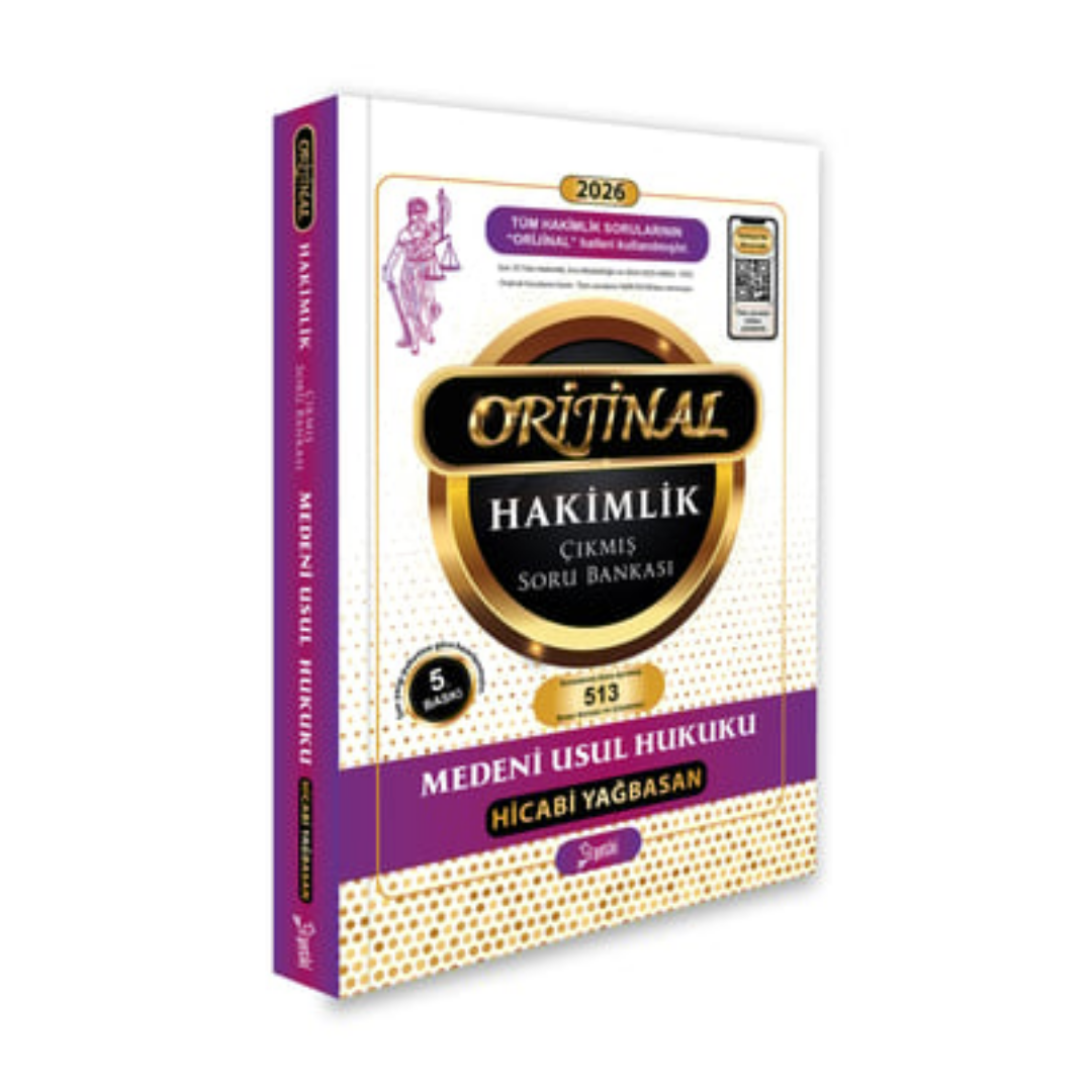 2026 Orijinal Medeni Usul Hukuku Hakimlik Çıkmış Soru Bankası Yetki Yayınları