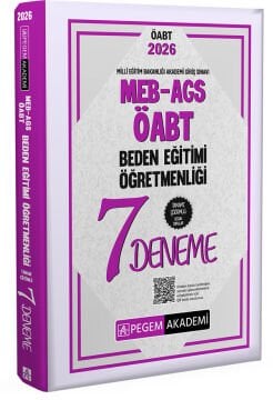 2026 MEB AGS ÖABT Beden Eğitimi Öğretmenliği Tamamı Çözümlü 7 Deneme Pegem Yayınları