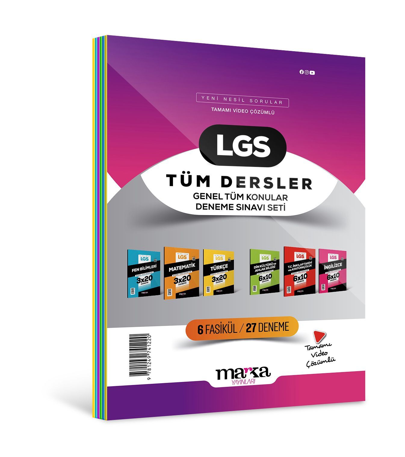 2026 LGS Genel Konular Tüm Dersler Deneme Sınavı Seti 6 Fasikül 27 Deneme Marka Yayınları