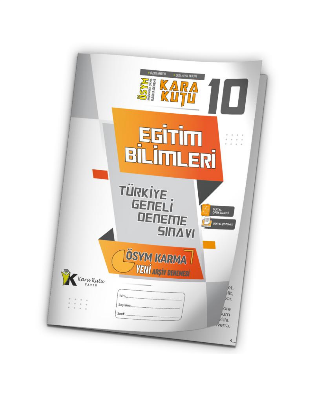 2025 KPSS EĞİTİM BİLİMLERİ ÖSYM Arşivi Karma Kara Kutu Çıkmış Soru TG D.Çözümlü Deneme 10/10.Kitapçık İnformal Yayınları