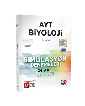 3D Yayınları AYT Biyoloji Simülasyon Denemeleri Detaylı Video Çözümlü