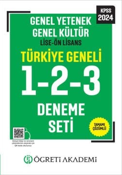 Öğreti Akademi 2024 KPSS Genel Yetenek Genel Kültür Lise-Ön Lisans Tamamı Çözümlü Türkiye Geneli 1-2
