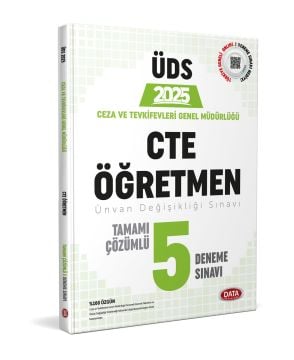 Data Yayınları 2025 ÜDS Ceza ve Tevkifevleri CTE Öğretmen Tamamı Çözümlü 5 Deneme Sınavı