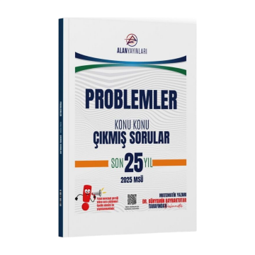 Alan Yayınları TYT MSÜ Problemler Konu Konu Çıkmış Sorular Son 25 Yıl
