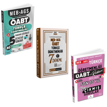 Dizgi Kitap Meb Ags Öabt Türkçe Öğretmenliği 5 Deneme & Türkçe Öğretmenliği 7 Deneme Pegem Yayınları & Türkçe Öğretmenliği Son 13 Yıl Çıkmış Sorular Dizgi Yayınları Seti