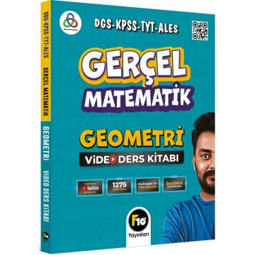 Gerçel Matematik DGS KPSS TYT ALES Geometri Video Ders Kitabı F10 Yayınları