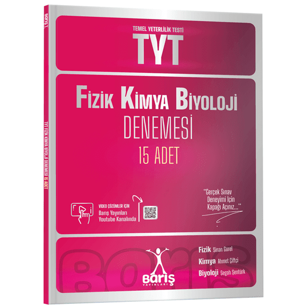TYT Fizik Kimya Biyoloji FKB Denemesi 15 Adet Barış Yayınları