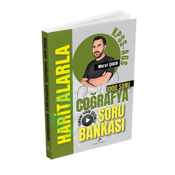 Dizgi Kitap 2026 KPSS MEB AGS Haritalarla Coğrafya Tamamı Video Çözümlü Soru Bankası Murat Çakır