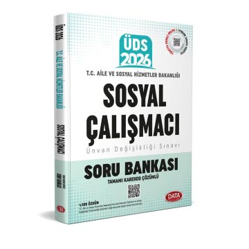 Data Yayınları T.C. Aile ve Sosyal Hizmetler Bakanlığı ÜDS Sosyal Çalışmacı Kadrosu Soru Bankası (Karekod Çözümlü)