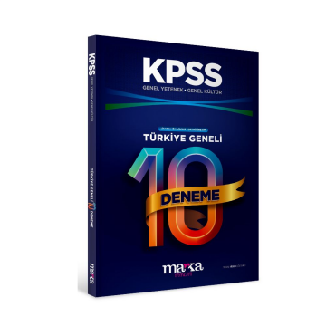 Marka Yayınları KPSS Genel Yetenek Genel Kültür Türkiye Geneli 10 Deneme