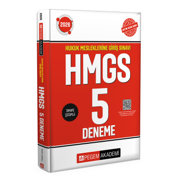 2026 Hukuk Mesleklerine Giriş Sınavı HMGS Tamamı Çözümlü 5 Deneme Pegem Yayınları