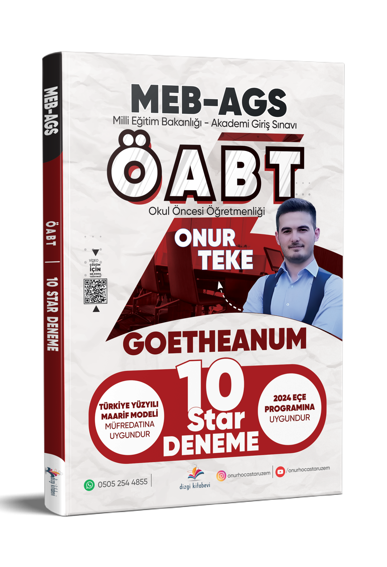 Dizgi Kitap 2026 Meb Ags ÖABT Okul Öncesi Öğretmenliği Tamamı Video Çözümlü 10 Star Deneme Onur Teke
