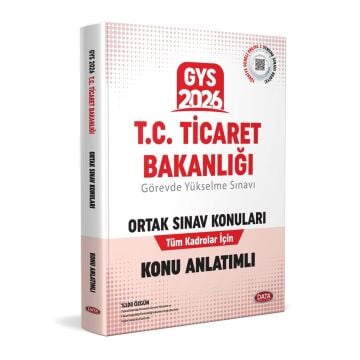 Data Yayınları 2026 T.C. Ticaret Bakanlığı GYS Ortak Konular Konu Anlatımlı