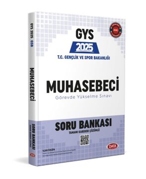 T.C. Gençlik ve Spor Bakanlığı Muhasebeci GYS Soru Bankası - Karekod Çözümlü Data Yayınları