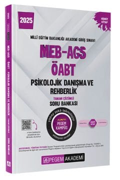 2025 MEB-AGS-ÖABT Psikolojik Danışma ve Rehberlik Tamamı Çözümlü Soru Bankası Pegem Yayınları