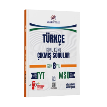 Alan Yayınları TYT MSÜ Türkçe Konu Konu Çıkmış Sorular Son 8 Yıl