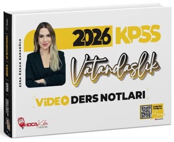 2026 KPSS Vatandaşlık Video Ders Notları - Esra Özkan Karaoğlu Hoca Kafası Yayınları