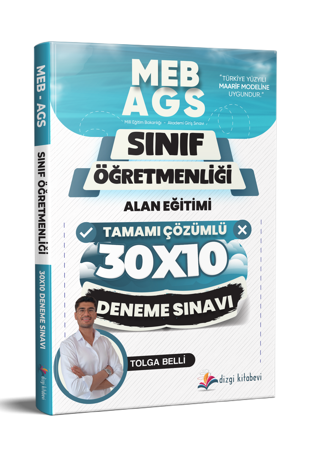 Dizgi Kitap 2026 Meb Ags ÖABT Sınıf Öğretmenliği Alan Eğitimi Tamamı Çözümlü 10 Deneme Sınavı Tolga Belli