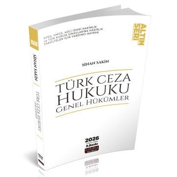 Savaş Yayınları Türk Ceza Hukuku Genel Hükümler Konu Anlatımı