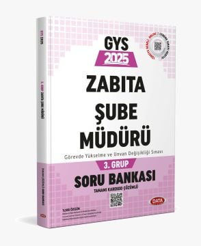 Belediye Zabıta Personeli Zabıta Şube Müdürü 3. Grup Soru Bankası Data Yayınları