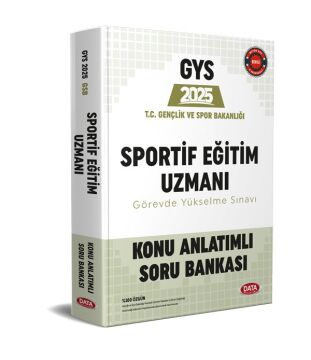 Data Yayınları 2025 T.C. Gençlik Ve Spor Bakanlığı Sportif Eğitim Uzmanı Konu Anlatımlı Soru Bankası