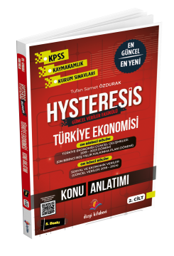 Dizgi Kitap 2025 Hysteresis Türkiye Ekonomisi Güncel Veriler - Tufan Samet Özdurak﻿