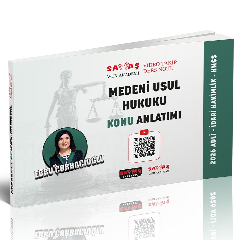 Adli-İdari Hakimlik HMGS Medeni Usul Hukuku Konu Anlatımı Savaş Yayınları