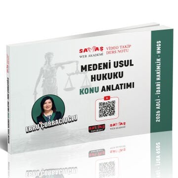Adli-İdari Hakimlik HMGS Medeni Usul Hukuku Konu Anlatımı Savaş Yayınları
