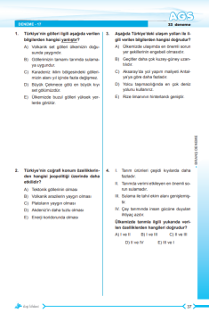 Dizgi Kitap 2025 MasterChef MEB AGS Türkiye Coğrafyası Tamamı Video Çözümlü 33 Branş Deneme Kazım Sayın