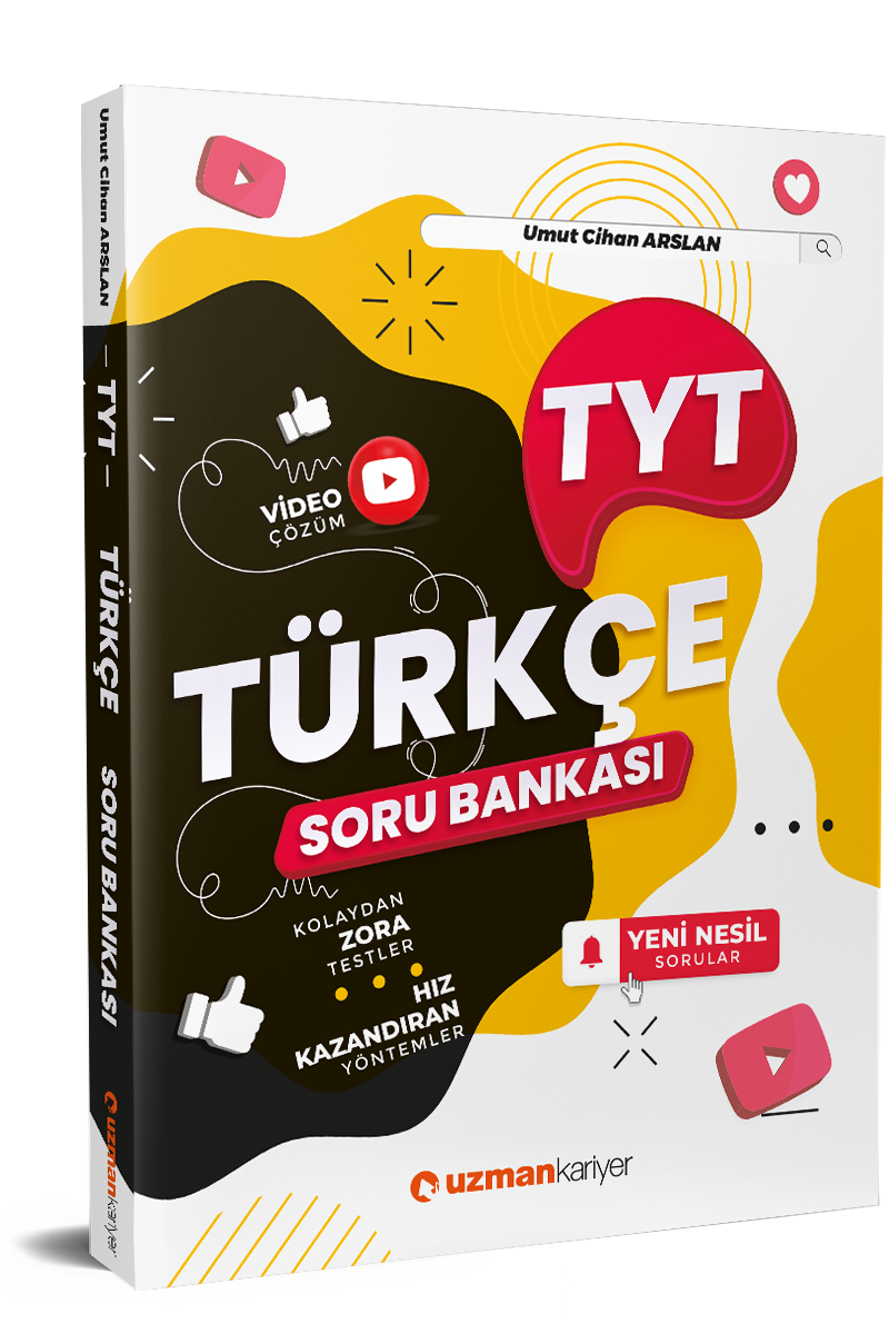 2025 TYT Türkçe Soru Bankası Yeni Nesil Sorular Umut Cihan Arslan Uzman Kariyer Yayınları