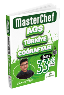 Dizgi Kitap 2025 MasterChef MEB AGS Türkiye Coğrafyası Tamamı Video Çözümlü 33 Branş Deneme Kazım Sayın