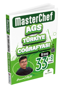 Dizgi Kitap 2025 MasterChef MEB AGS Türkiye Coğrafyası Tamamı Video Çözümlü 33 Branş Deneme Kazım Sayın