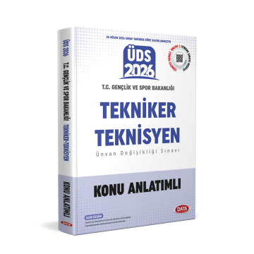 Data Yayınları 2026 ÜDS T.C. Gençlik ve Spor Bakanlığı Tekniker - Teknisyen Konu Anlatımlı Data Yayınları
