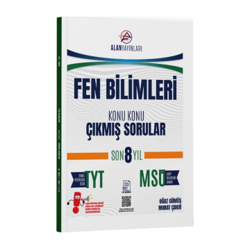 Alan Yayınları TYT MSÜ Fen Bilimleri Konu Konu Çıkmış Sorular Son 8 Yıl