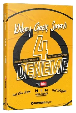 Uzman Kariyer Yayınları DGS Video Çözümlü 4 Deneme Umut Cihan Arslan