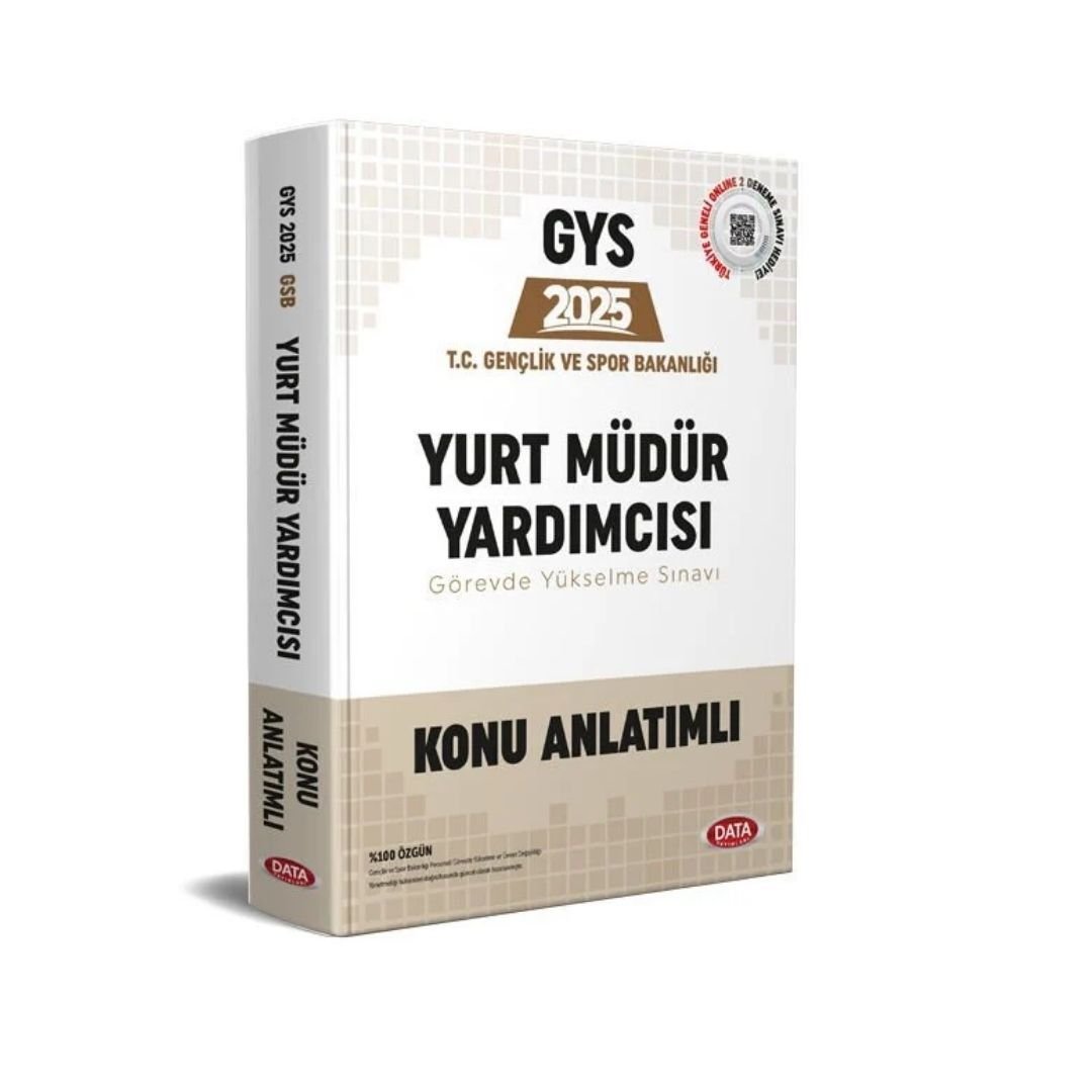 T.C. Gençlik ve Spor Bakanlığı Yurt Müdür Yardımcısı Konu Anlatımlı Data Yayınları