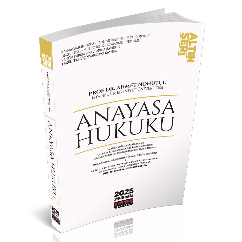 Anayasa Hukuku Konu Anlatımı Savaş Yayınları