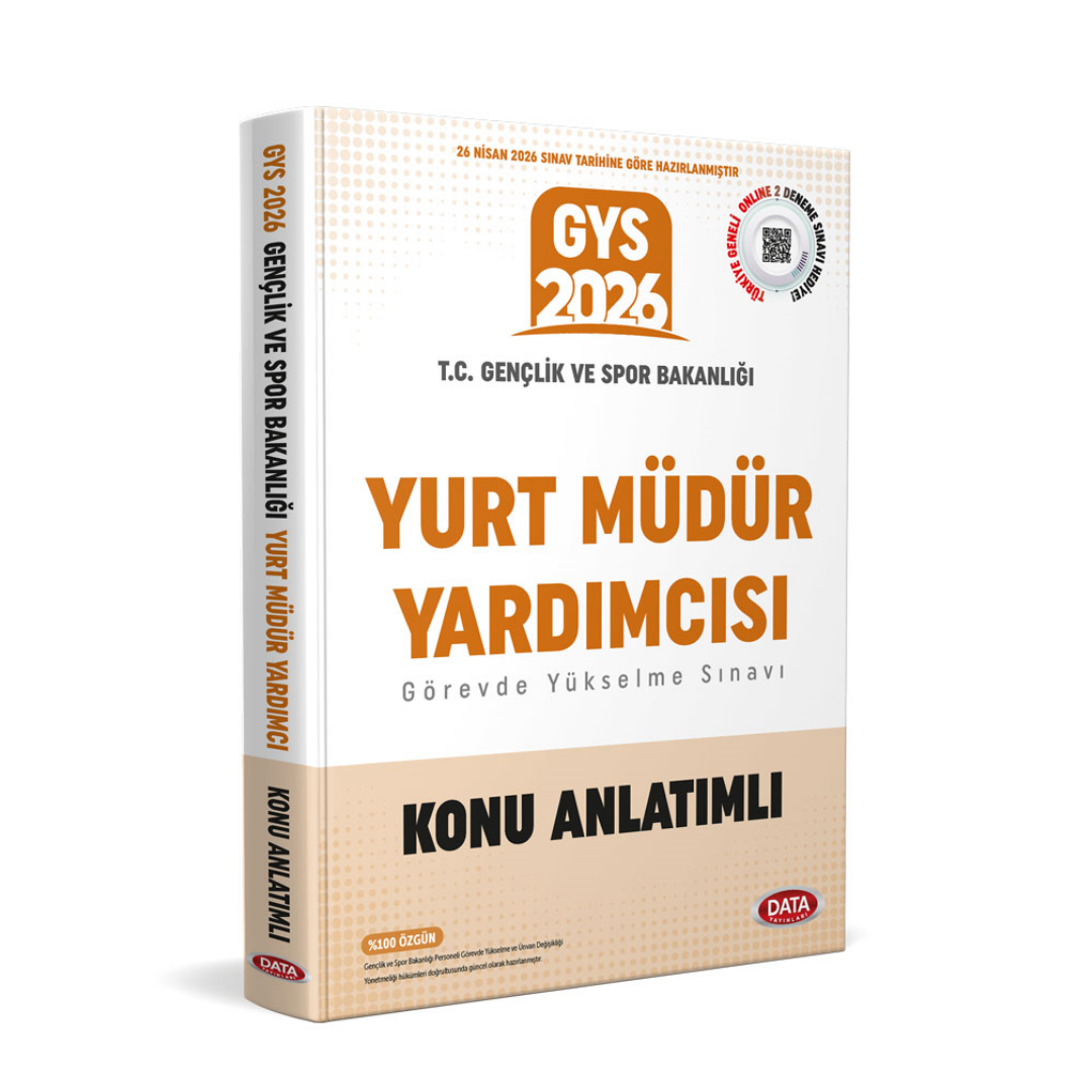T.C. Gençlik ve Spor Bakanlığı Yurt Müdür Yardımcısı Konu Anlatımlı Data Yayınları
