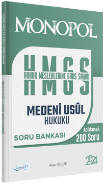 2024 Hmgs Medeni Usul Hukuku Soru Bankası Monopol Yayınları