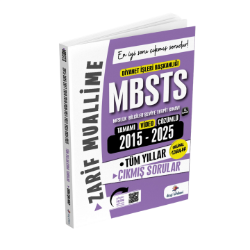 Dizgi Kitap 2026 DİB MBSTS Konularına Göre Tasnif Edilmiş 2015-2025 Tüm Yıllar Orijinal Video Çözümlü Çıkmış Sınav Soruları Zarif Muallime 3. Baskı