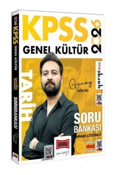 Yargı Yayınları 2026 KPSS Genel Kültür Tamamı Çözümlü Tarih Soru Bankası (Günay Göktaş)