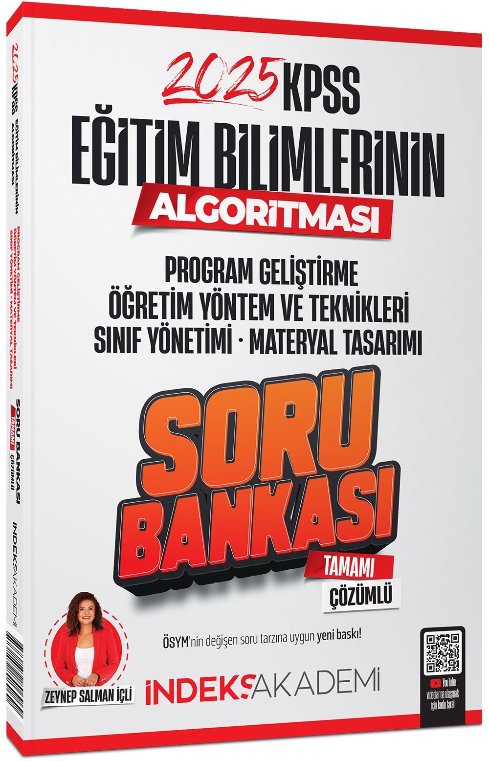 İndeks Akademi 2025 KPSS Eğitim Bilimlerinin Algortiması Öğretim Yöntem Teknikleri, Program Geliştirme Soru Bankası Çözümlü - Zeynep Salman İçli İndeks Akademi Yayıncılık