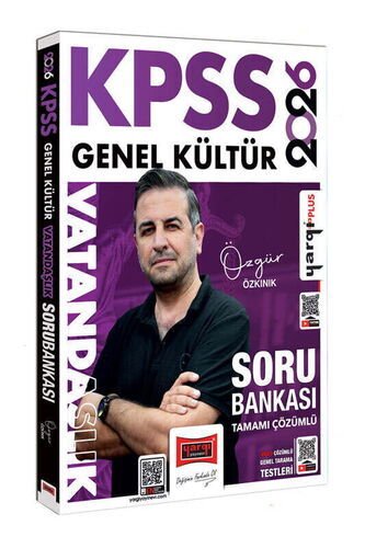 2026 KPSS Genel Kültür Tamamı Çözümlü Vatandaşlık Soru Bankası (Özgür Özkınık) Yargı Yayınları