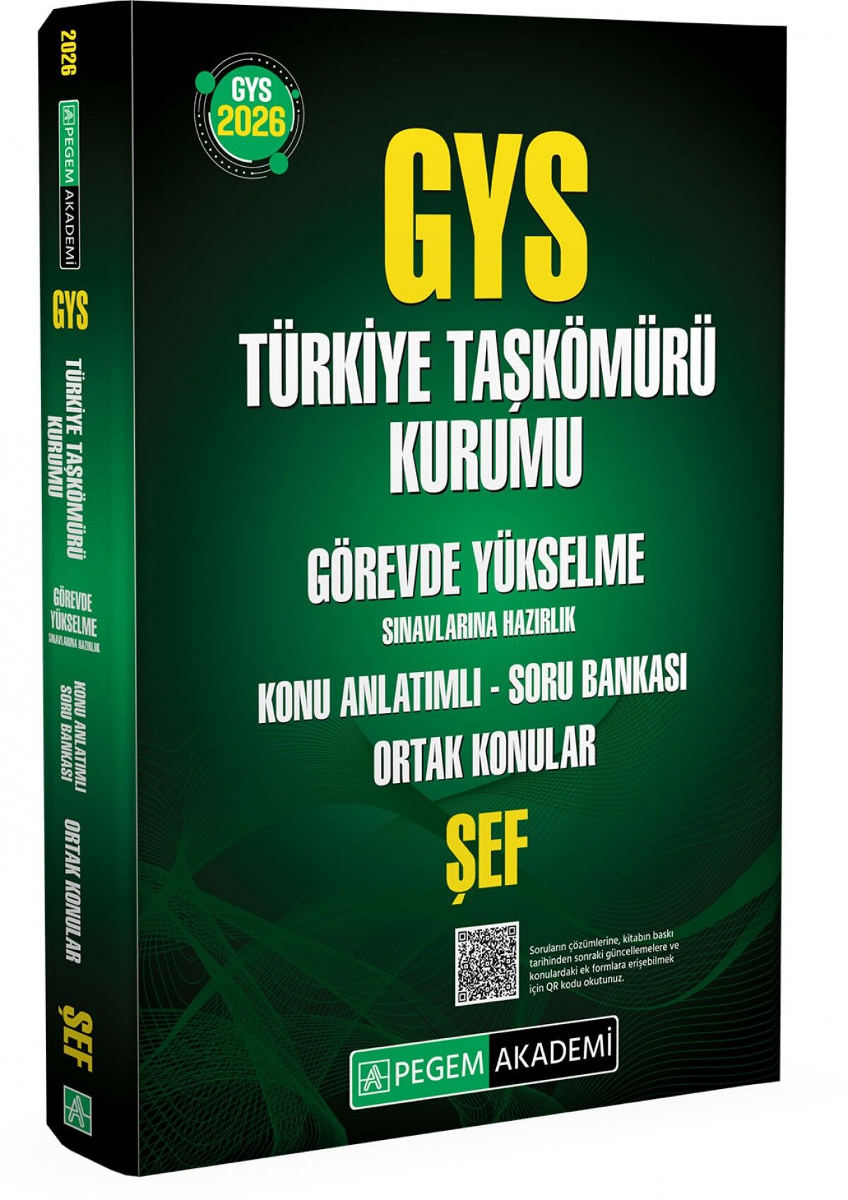 Pegem Yayınları 2026 GYS Türkiye Taşkömürü Kurumu Görevde Yükselme Sınavlarına Hazırlık Konu Anlatımlı Soru Bankası Ortak Konular ŞEF