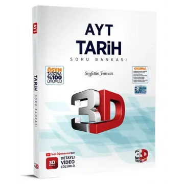 3D Yayınları AYT Tarih Tamamı Video Çözümlü Soru Bankası