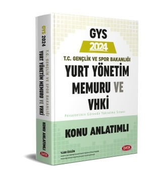 T.C. Gençlik Ve Spor Bakanlığı Yurt Yönetim Memuru Ve VHKİ Konu Anlatımlı Data Yayınları
