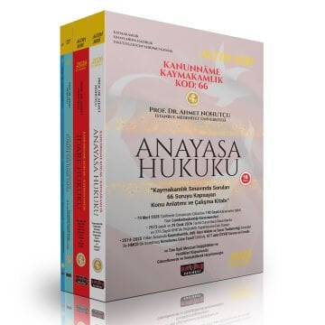 Kanunname Kaymakamlık KOD: 66 Konu Anlatımı Savaş Yayınları
